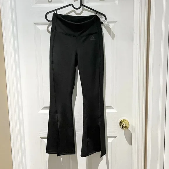 Adidas Hyperglam Flared Rib Pants - Picture 2 of 8